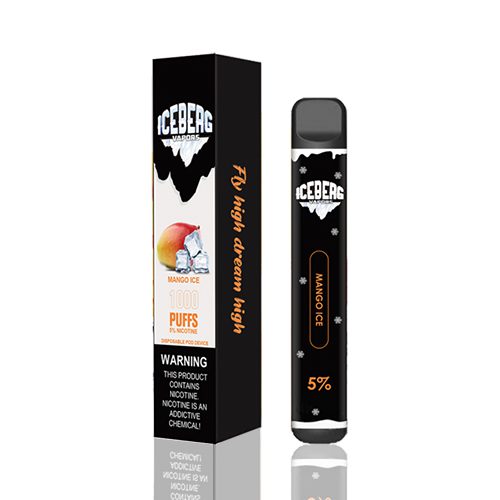pod descartável iceberg vapors - Pod Descartável Iceberg Vapors - 1000 Puffs - Mango Ice